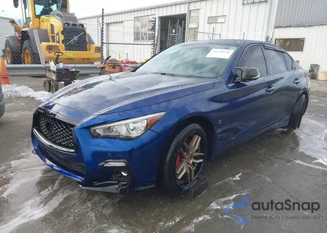 2019 Infiniti Q50 3.0T Red Sport 400 z USA, uszkodzony, nr VIN JN1FV7AR3KM800629